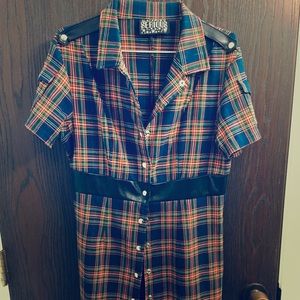 Retro hot topic serious punk dress size M